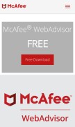 How siteadvisor.com looks like on a mobile device such as an iPhone.