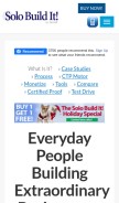 How sitebuildit.com looks like on a mobile device such as an iPhone.