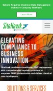 How sitehawk.com looks like on a mobile device such as an iPhone.