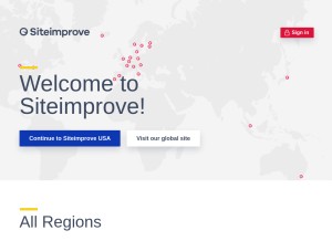 How siteimprove.com looks like on a tablet such as an iPad.