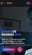 How siteperu.net looks like on a mobile device such as an iPhone.