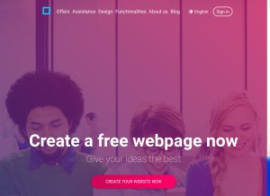 How sitew.fr looks like on a tablet such as an iPad.
