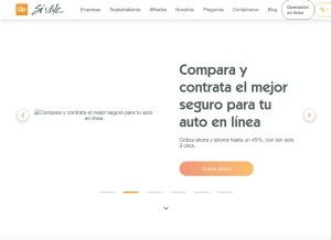 How sivale.mx looks like on a tablet such as an iPad.