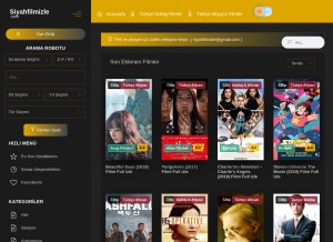 How siyahfilmizle.com looks like on a tablet such as an iPad.