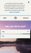 How sj.se looks like on a mobile device such as an iPhone.