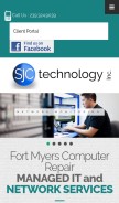 How sjctech.com looks like on a mobile device such as an iPhone.