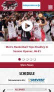 How sjuhawks.com looks like on a mobile device such as an iPhone.