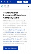 How skadits.com looks like on a mobile device such as an iPhone.