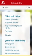 How skane.se looks like on a mobile device such as an iPhone.