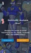 How sketchymedical.com looks like on a mobile device such as an iPhone.