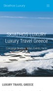 How skiathosluxury.com looks like on a mobile device such as an iPhone.