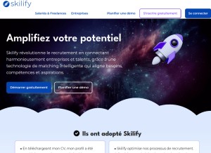 How skilify.ai looks like on a tablet such as an iPad.