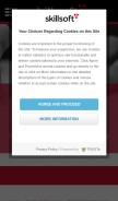 How skillsoftcompliance.com looks like on a mobile device such as an iPhone.