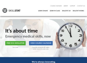 How skillstat.com looks like on a tablet such as an iPad.