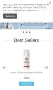 How skincareheaven.com looks like on a mobile device such as an iPhone.