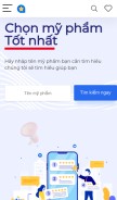 How skincareviet.com looks like on a mobile device such as an iPhone.