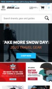 How skis.com looks like on a mobile device such as an iPhone.