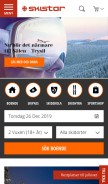 How skistar.com looks like on a mobile device such as an iPhone.
