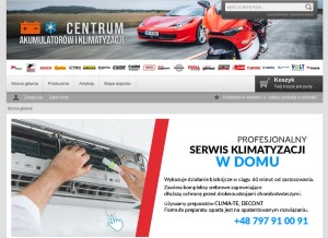 How sklep.akumulatorychelm.pl looks like on a tablet such as an iPad.