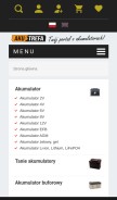 How sklep.akustrefa.pl looks like on a mobile device such as an iPhone.