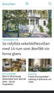 How skonahem.com looks like on a mobile device such as an iPhone.