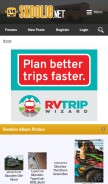How skoolie.net looks like on a mobile device such as an iPhone.