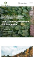How skordaraggregat.se looks like on a mobile device such as an iPhone.