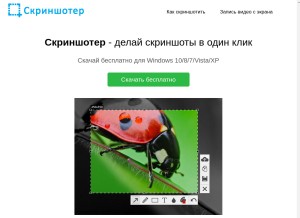 How skrinshoter.ru looks like on a tablet such as an iPad.