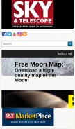 How skyandtelescope.com looks like on a mobile device such as an iPhone.