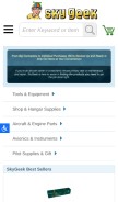 How skygeek.com looks like on a mobile device such as an iPhone.