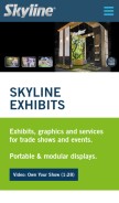 How skyline.com looks like on a mobile device such as an iPhone.