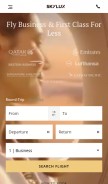 How skyluxtravel.com looks like on a mobile device such as an iPhone.
