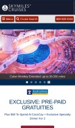 How skymilescruises.com looks like on a mobile device such as an iPhone.