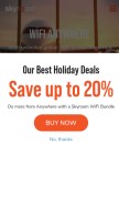 How skyroam.com looks like on a mobile device such as an iPhone.