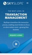 How skyslope.com looks like on a mobile device such as an iPhone.