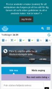 How sl.se looks like on a mobile device such as an iPhone.