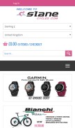 How slanecycles.com looks like on a mobile device such as an iPhone.