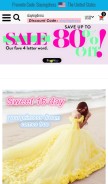 How slayingdress.org looks like on a mobile device such as an iPhone.