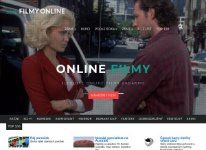 How sledujfilmy.online looks like on a tablet such as an iPad.