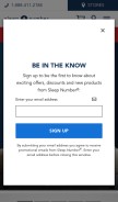 How sleepnumber.com looks like on a mobile device such as an iPhone.