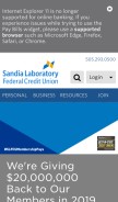 How slfcu.org looks like on a mobile device such as an iPhone.