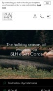 How slh.com looks like on a mobile device such as an iPhone.