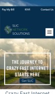 How slic.com looks like on a mobile device such as an iPhone.