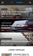 How slidebusiness.com looks like on a mobile device such as an iPhone.