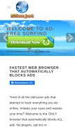 How slimjet.com looks like on a mobile device such as an iPhone.