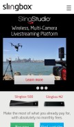 How slingmedia.com looks like on a mobile device such as an iPhone.