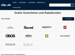 How slipu.de looks like on a tablet such as an iPad.