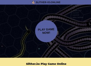 How slither-io.online looks like on a tablet such as an iPad.