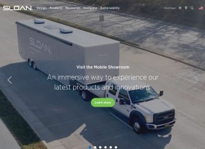 How sloan.com looks like on a tablet such as an iPad.