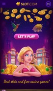 How slot.com looks like on a mobile device such as an iPhone.